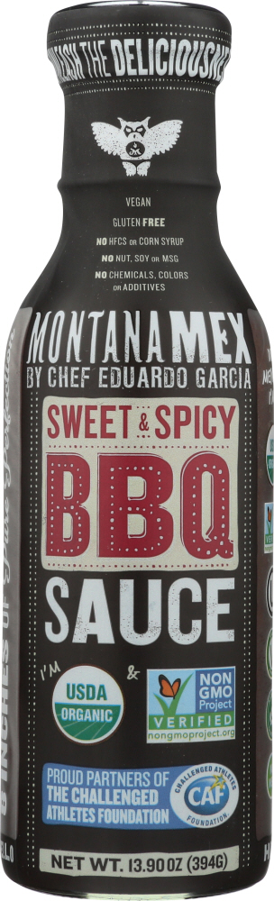 Montana Mex Llc Sauce Organic Bbq, Sweet & Spicy