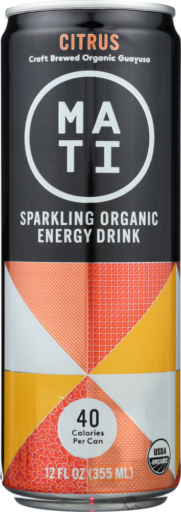 Mati Energy Drink, Citrus 12 Oz