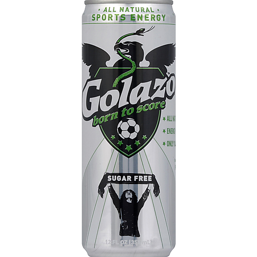 Golazo Energy Drink, Sports, Sugar Free, Natural Mango Flavor