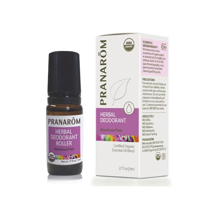 Pranarom Organic Herbal Deodorant Roller 8ml
