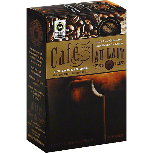 American Cold Brew Cafe Bars Ice Cream Bar Au Lait Coffee, 12 Oz