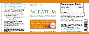 ReBody Meratrim De Frutas Y Flores Que Adelgaza Fórmula - 60 Cápsulas Vegetarianas