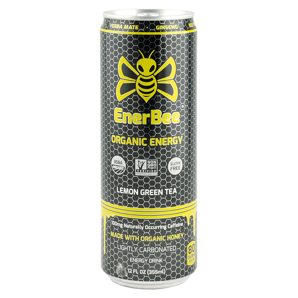EnerBee Energy Drink, Organic, Lemon Green Tea