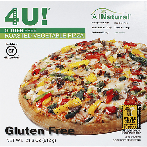 Better 4 U Pizza, Roasted Vegetable, Gluten Free