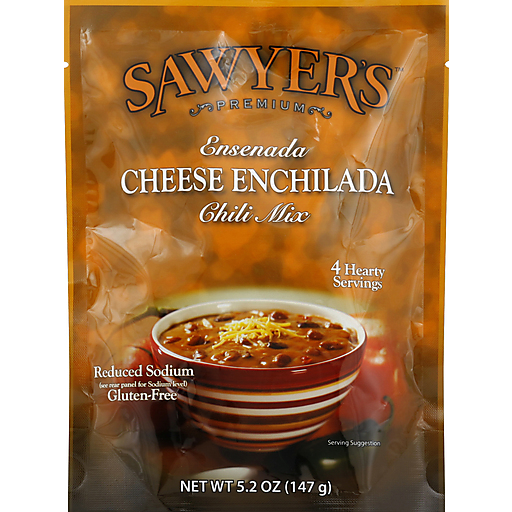 Sawyer's Chili Mix, Premium, Cheese Enchilada, Medium
