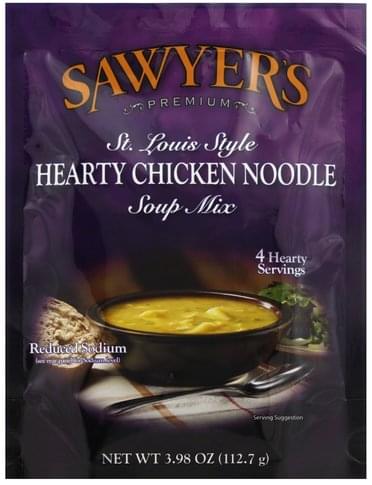 Sawyer's Soup Mix, Premium, St. Louis Style, Hearty Chicken Noodle