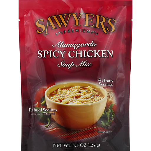 Sawyer's Soup Mix, Premium, Alamagordo, Spicy Chicken