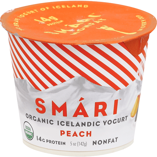 Smari Organic Icelandic Peach Yogurt - 5oz