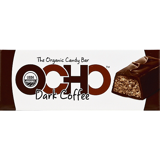 Ocho Candy Bar, Dark Chocolate, Organic