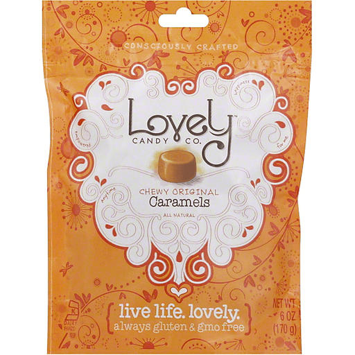 Lovely Candy Caramels, Chewy, Original 6 Oz
