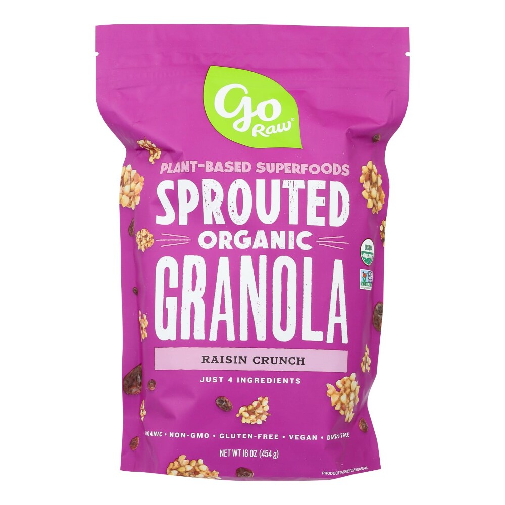 Go Raw Sprouted Granola, Organic, Raisin Crunch 16 Oz