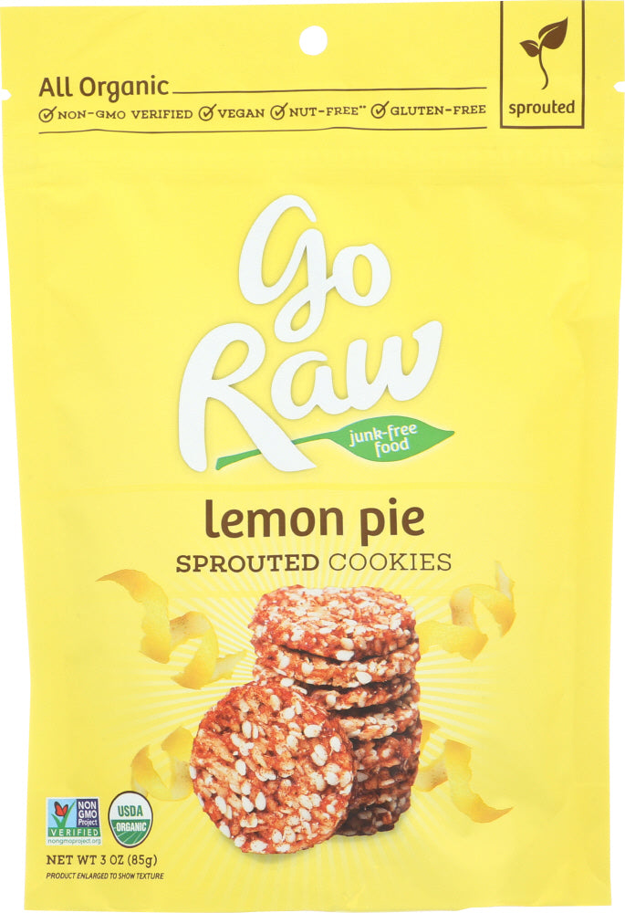 Go Raw Organic Sprouted Cookies Lemon Pie, 3 Oz