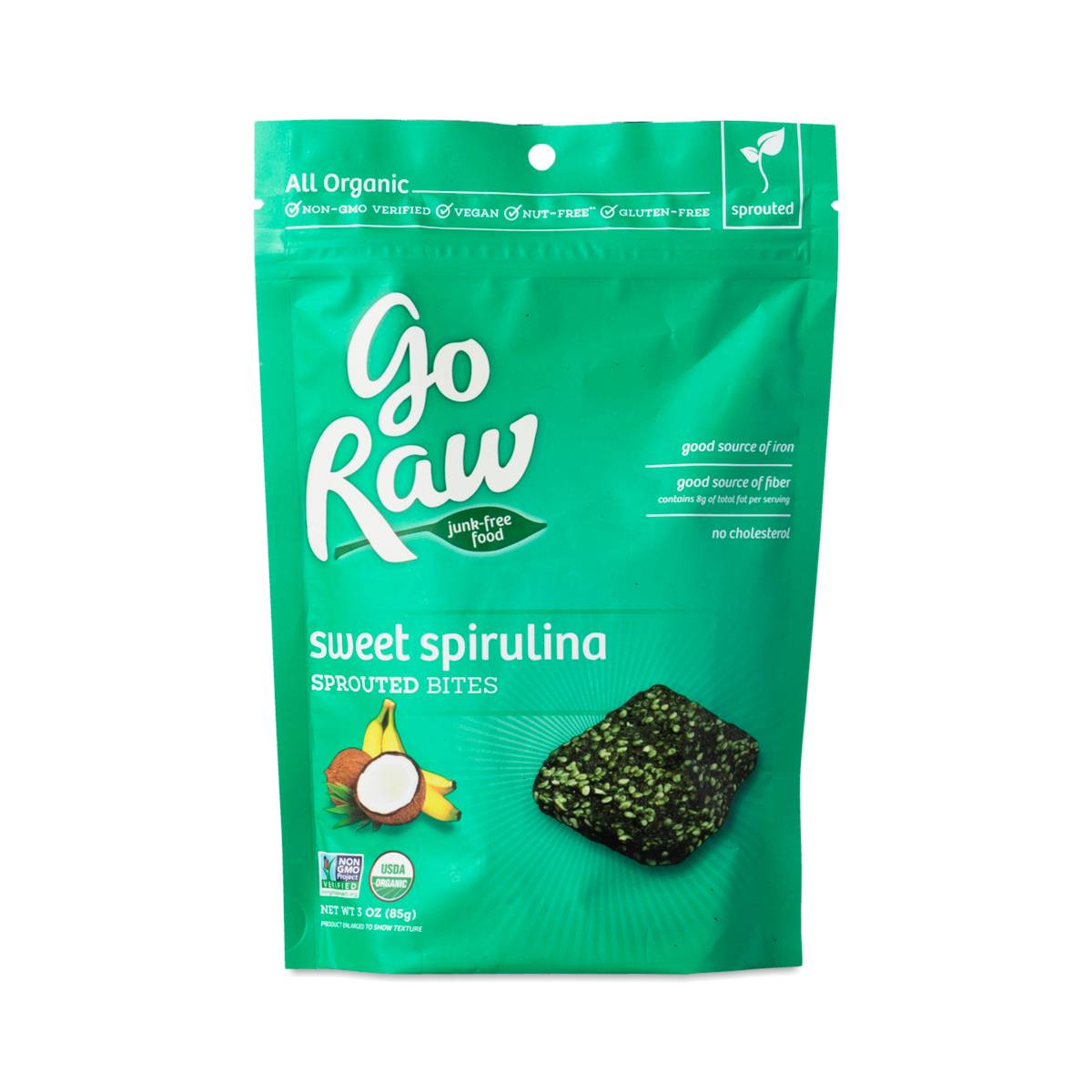 Go Raw Organic Sprouted Bites Sweet Spirulina, 3 Oz