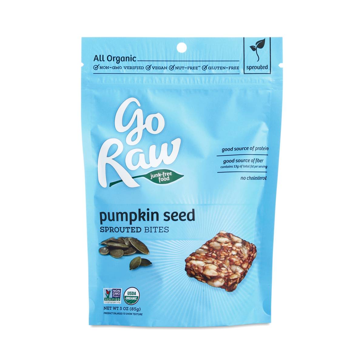 Go Raw Organic Sprouted Bites Pumpkin Seed, 3 Oz