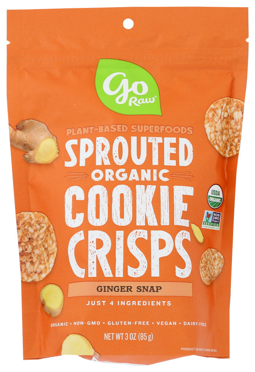 Go Raw Super Cookies, Organic, Ginger Snaps 3 Oz