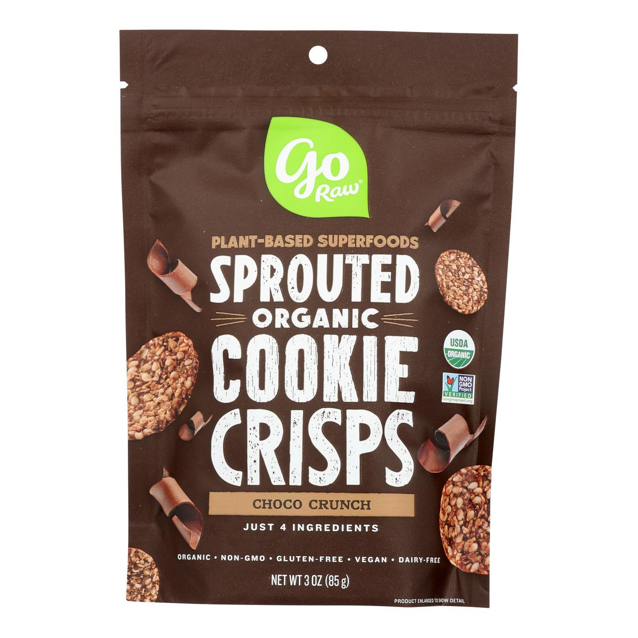 Go Raw Organic Choco Crunch Sprouted Cookies, 3 Oz