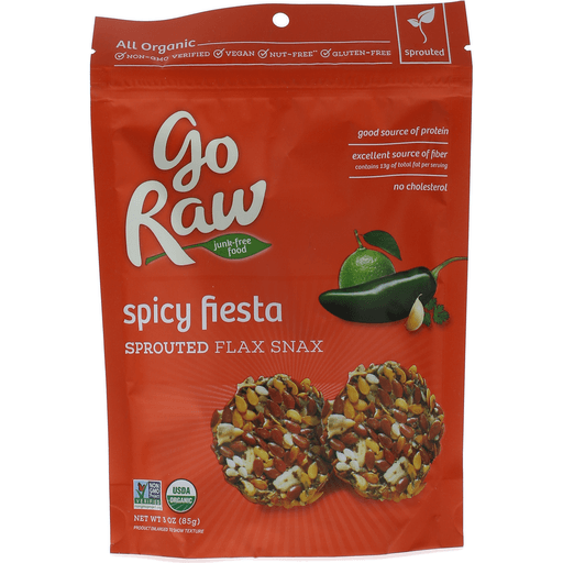 Go Raw Organic Sprouted Flax Snax, Spicy Fiesta, 3 Oz