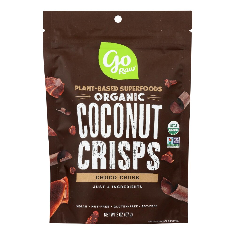 Go Raw Organic Choco Chunk Coconut Crisps, 2 Oz