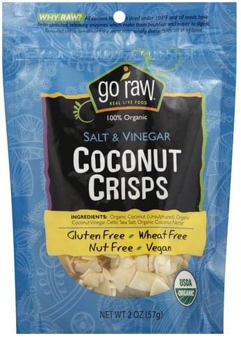 Go Raw Coconut Crisps, Salt & Vinegar 2 Oz