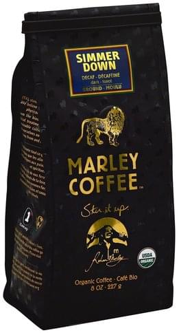 Marley Coffee Organic, Ground, Simmer Down, Decaf 8 Oz