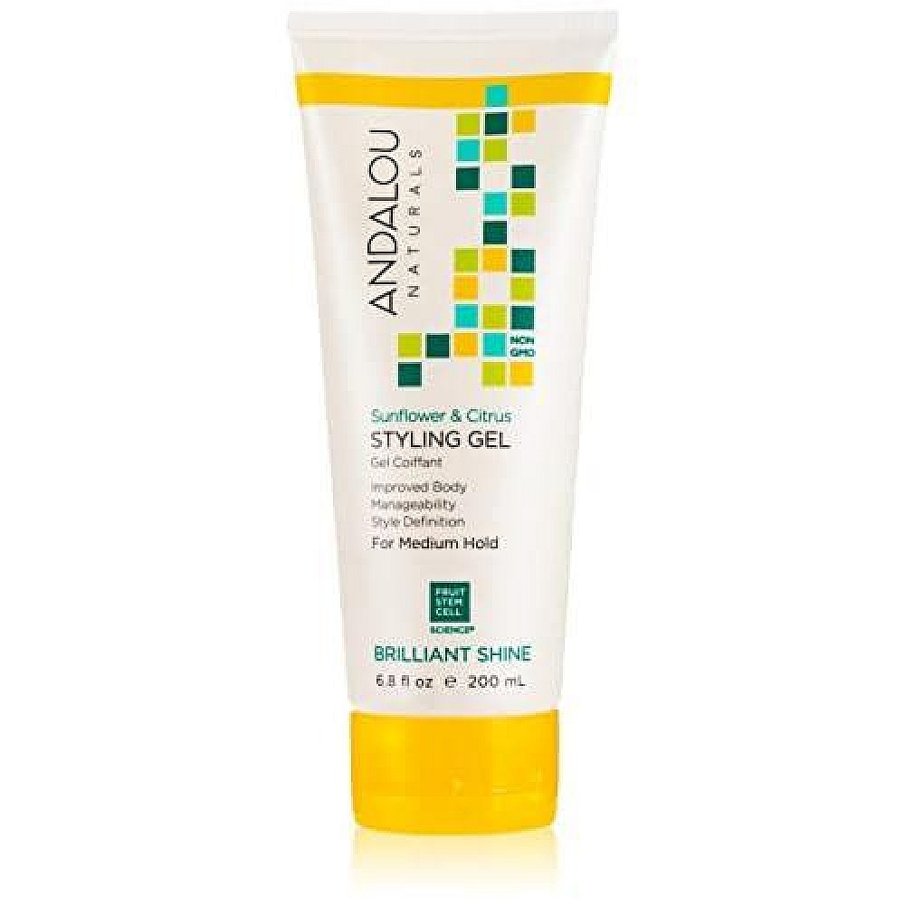 Andalou Naturals Brilliant Shine Sunflower & Citrus Styling Gel Medium Hold
