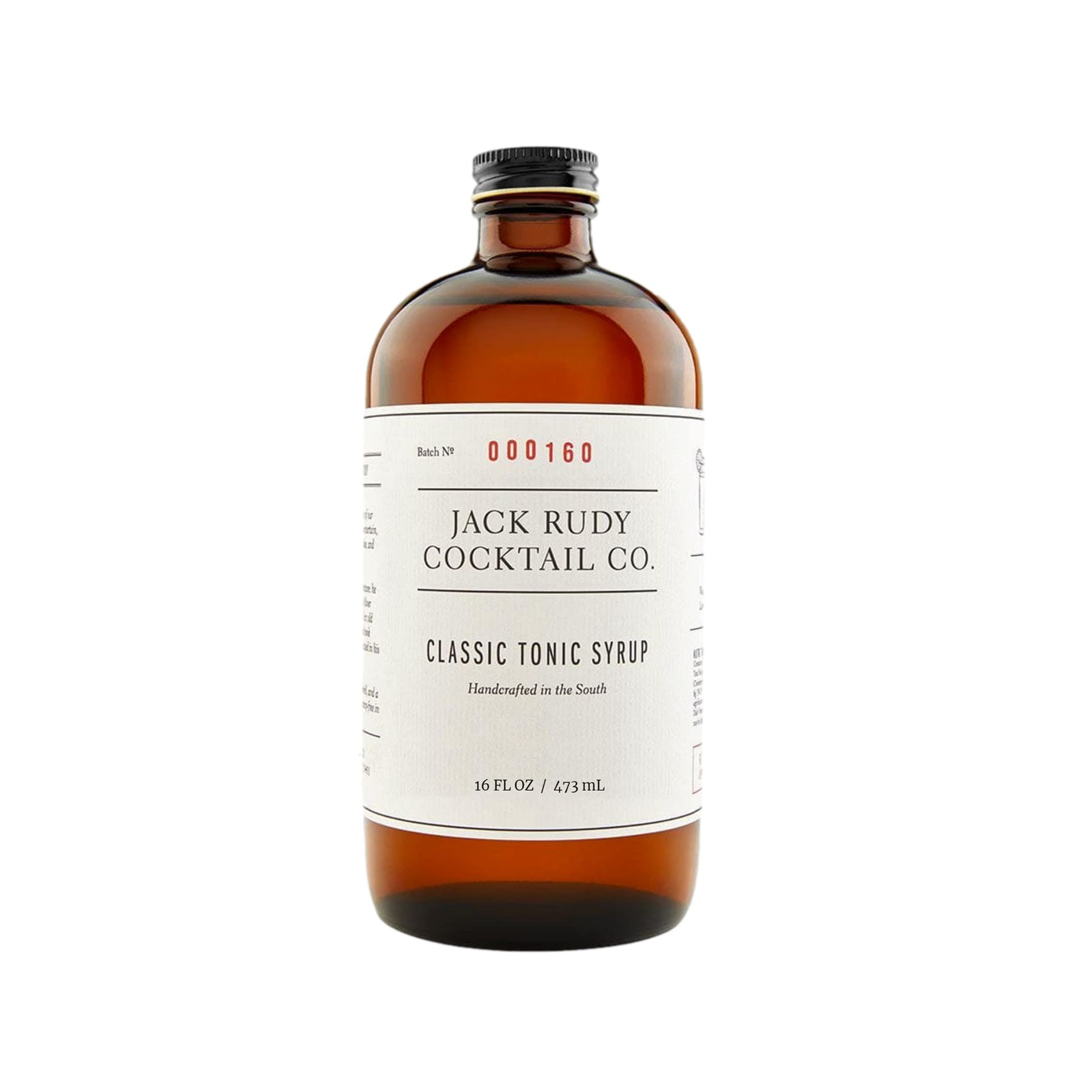 Jack Rudy Cocktail Classic Tonic Syrup 500ml