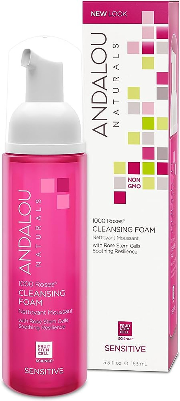 Andalou Naturals 1000 Roses Cleansing Foam - 5.5 Fl Oz