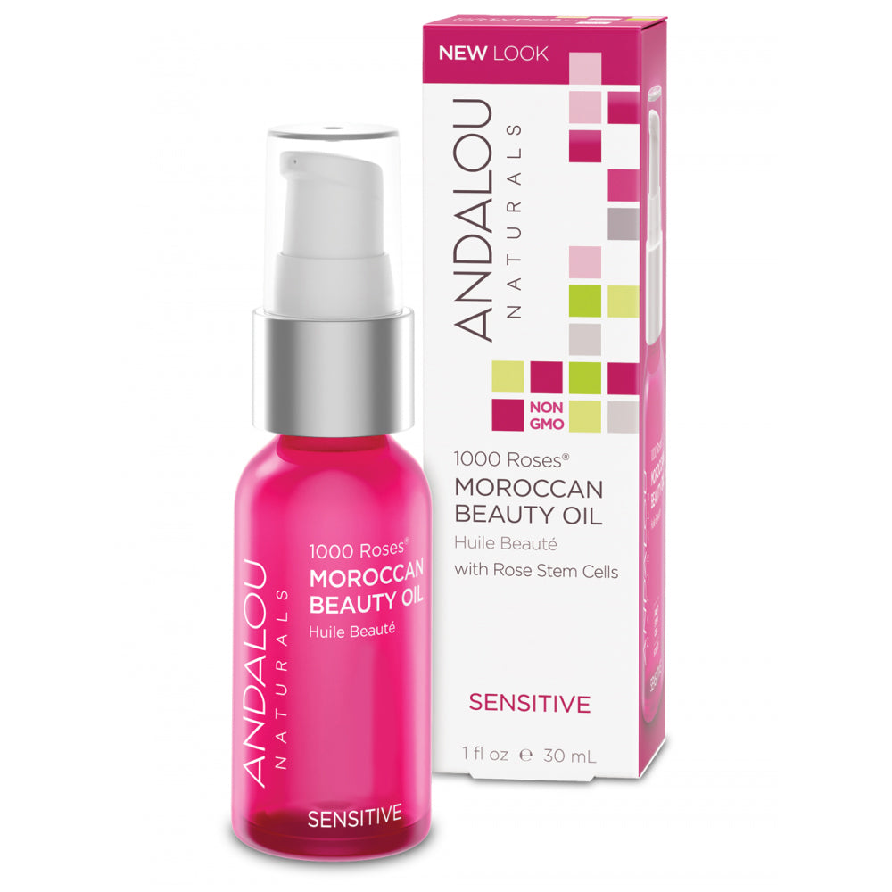 Andalou Naturals 1000 Roses Moroccan Beauty Oil Sensitive, 1 Oz