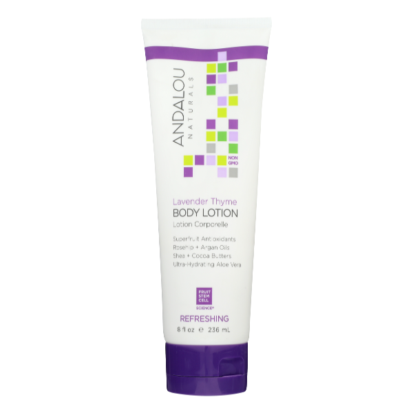 Andalou Naturals Lavender Thyme Refreshing Body Lotion, 8 Fl Oz