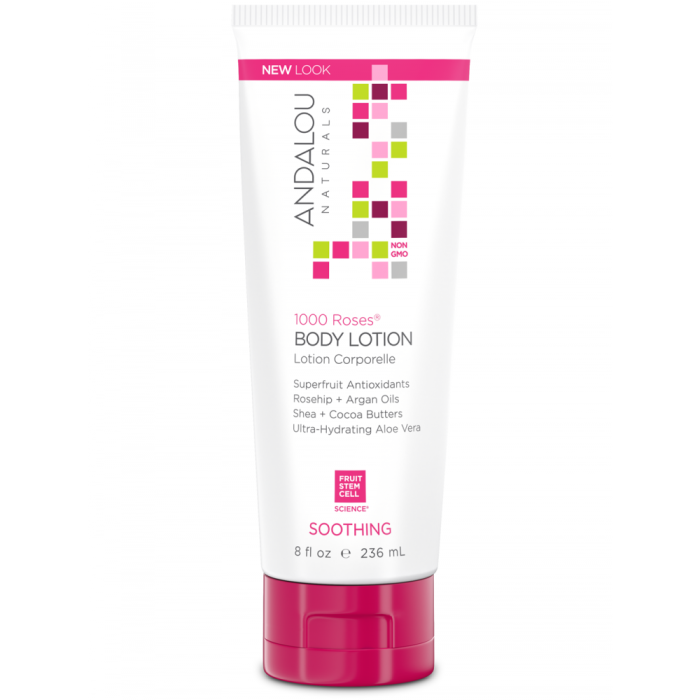 Andalou Naturals 1000 Roses Soothing Body Lotion - 8 Oz