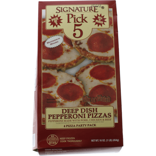 Deep Dish Pepperoni Pizza