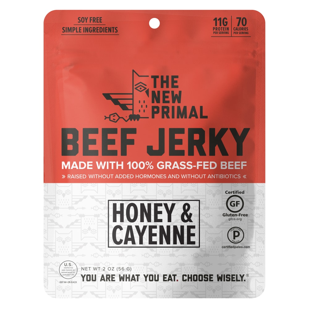 New Primal The Grass-Fed Spicy Beef Jerky - 2oz