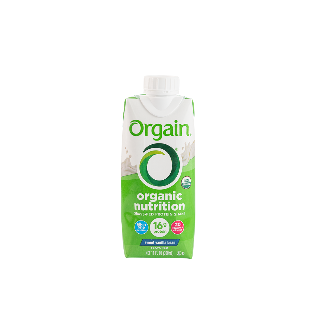 Orgain Organic Nutrition Nutritional Shake Sweet Vanilla Bean, 11oz