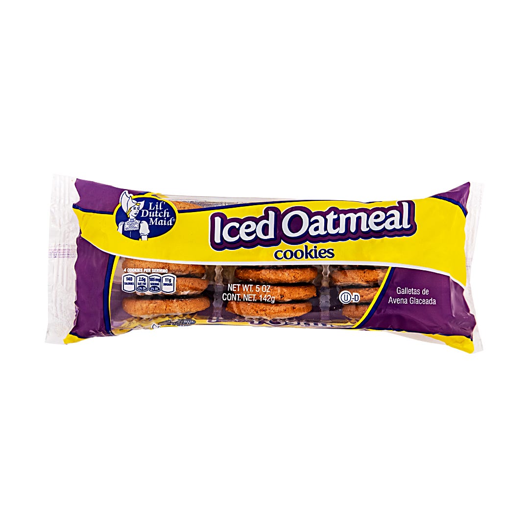 Lil Dutch Maid Cookies, Iced Oatmeal