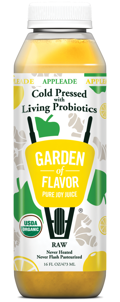 Garden of Flavor Appleade Organic Cold-Pressed Juice With Probiotics