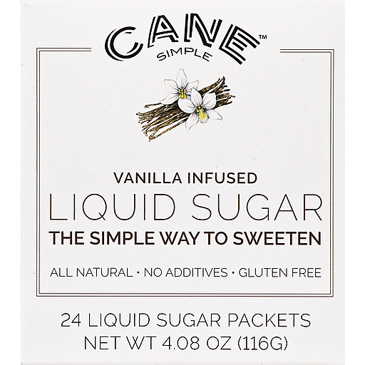 Cane Simple Liquid Sugar, Packets, Vanilla Infused