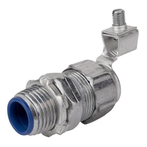 T&B Liquidtight Connector, Straight, 1", Grounding, Malleable, Insulated