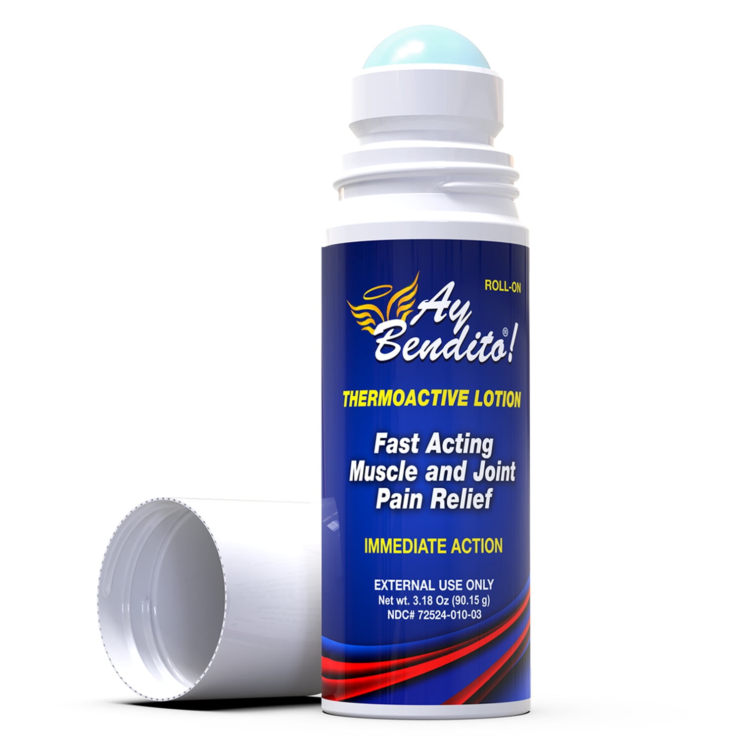 Ay Bendito! Roll-on Cooling Pain Reliever Gel For Muscle, Joint, And Back Pain. Fast Acting And Long Lasting