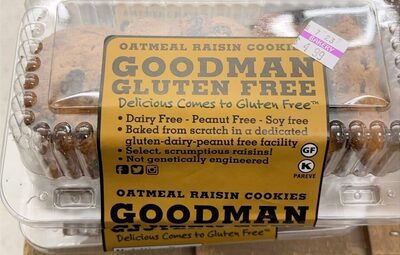 Goodman Gluten Free Oatmeal Raisin Cookies