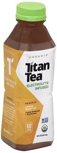 Titan Tea Organic, Lemon Black - 16 Oz
