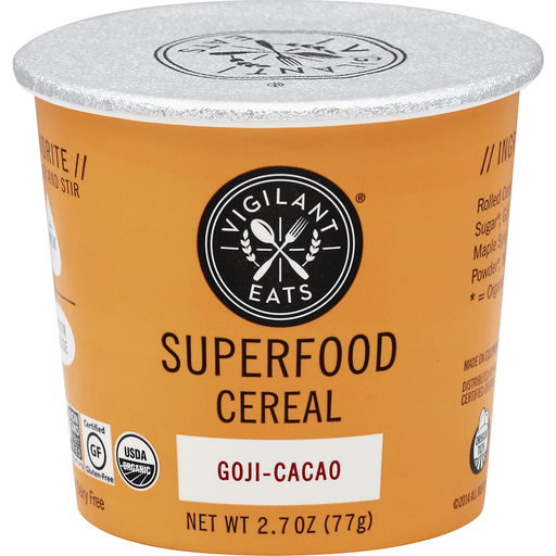 Vigilant Eats Goji Cacao Superfood Cereal