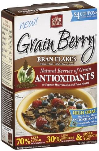 Silver Palate Grain Berry Cereal, Bran Flakes