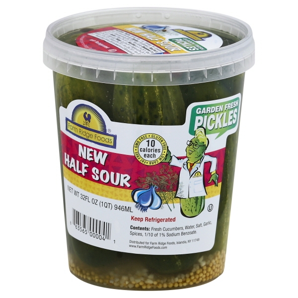 Farm Ridge Foods Pickles, Garden Fresh, Half Sour 32 Oz