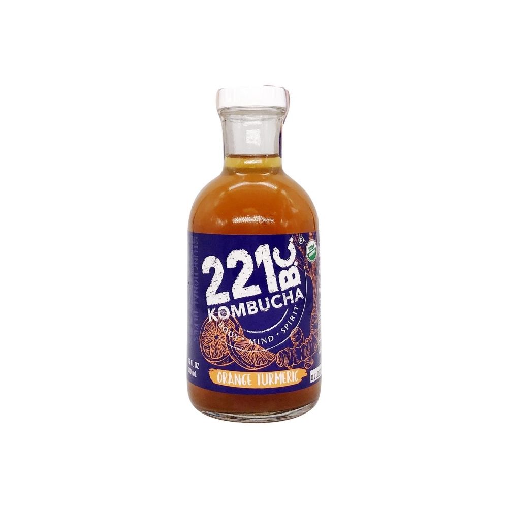 Kombucha 221 BC Organic, Orange Turmeric 16 Oz