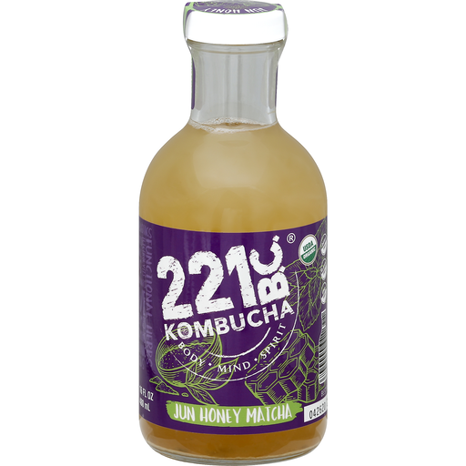 Kombucha 221 BC Organic, Jun Honey Matcha