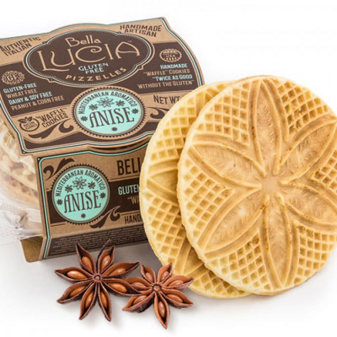 Bella Lucia Pizzelles Waffle Cookie Gluten Free Anise