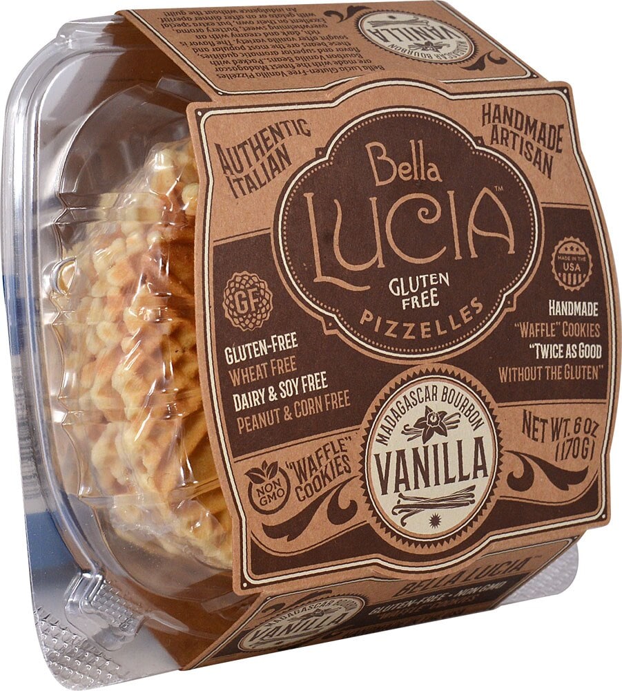 Bella Lucia Pizzelles Waffle Cookie Gluten Free Vanilla -- 6 Oz