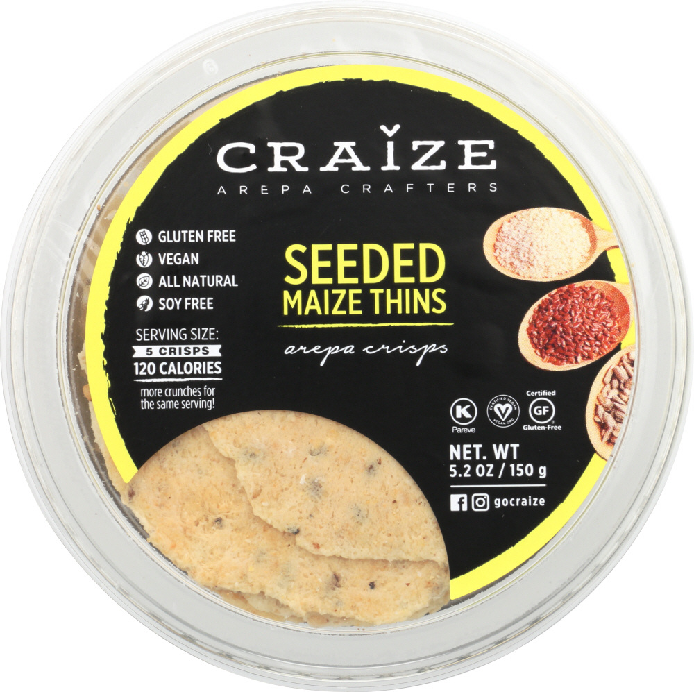 Craize Crisp Thin Seeded Maize, 5.2 Oz