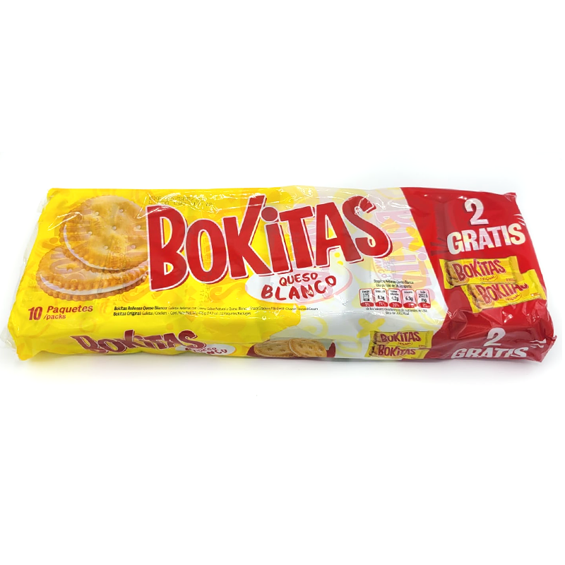 Bokitas Galletas Queso Blanco Pozuelo 10 Packs