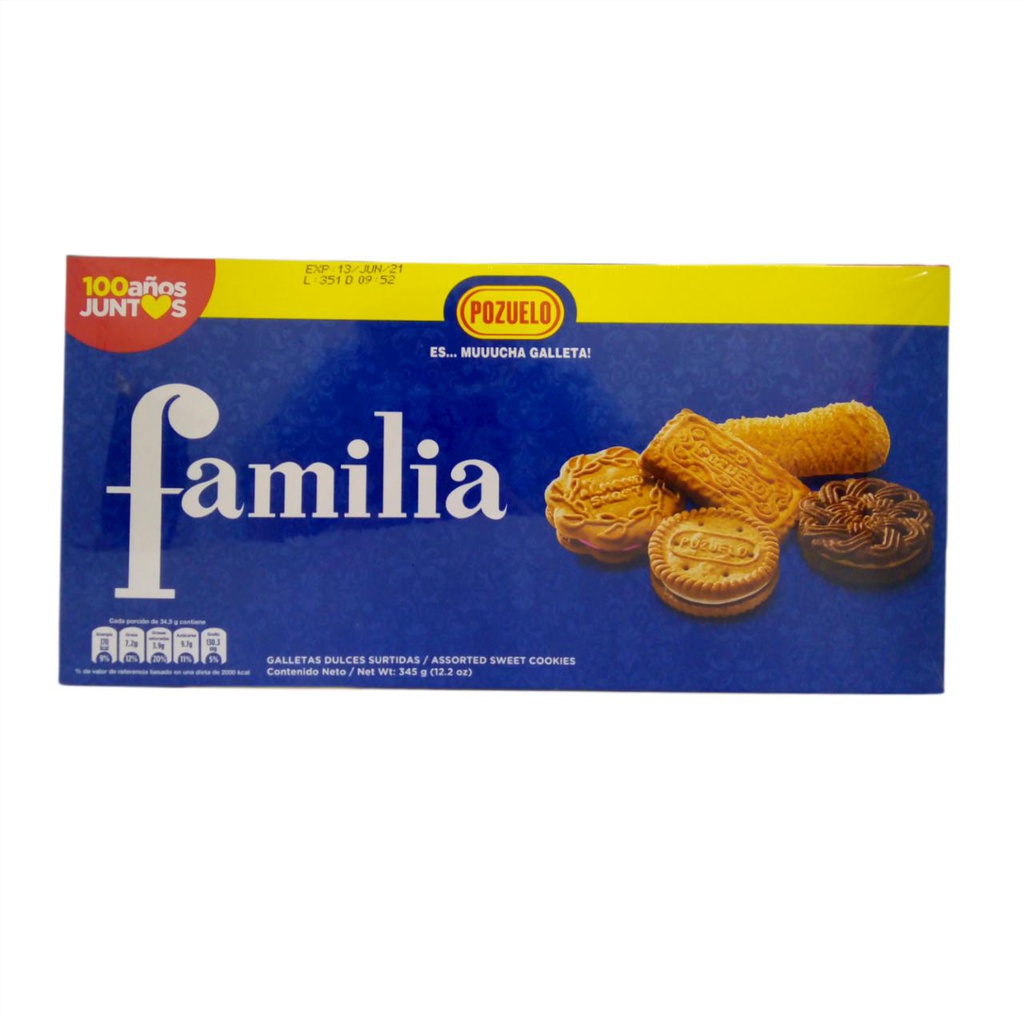 Pozuelo Galleta Surtida Familia - 340 G